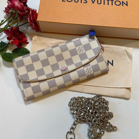 🎀LOUIS VUITTON Emilie Wallet Damier Azur - Picture 2 of 16